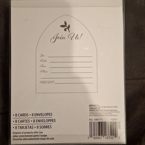 First Communion Invitations - 2 Packs - Picture 4 of 4